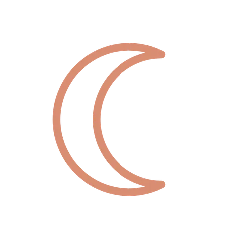Crescent moon medallion