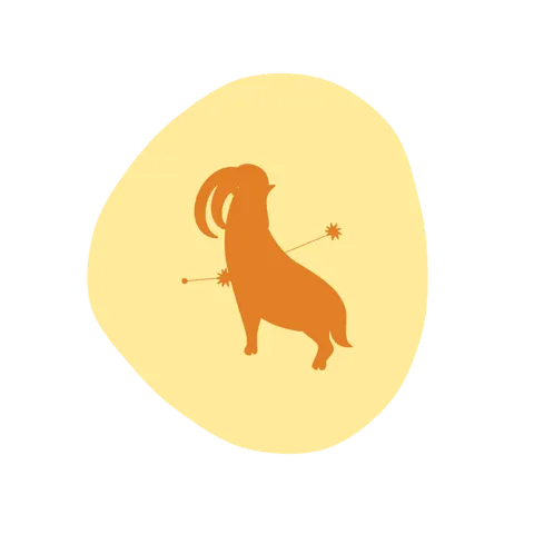 Aries sign medallion