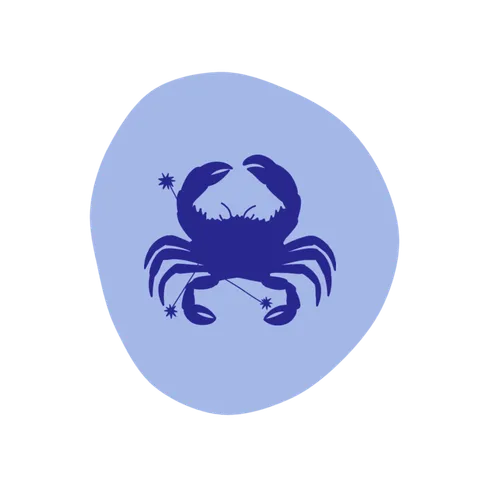 Cancer sign medallion