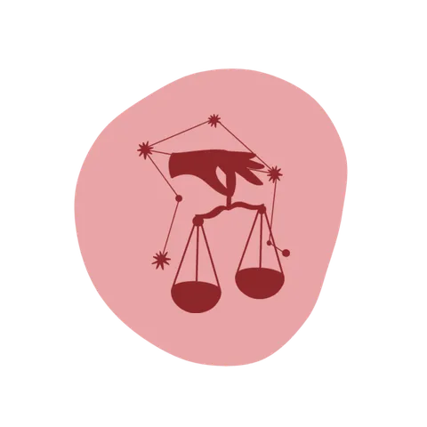 Libra sign medallion
