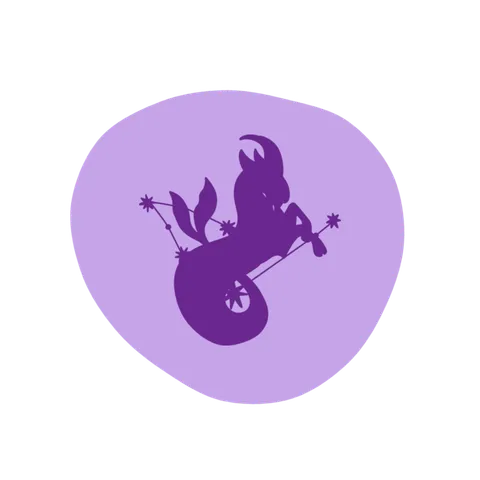 Capricorn sign medallion